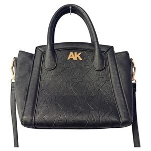 Anne Klein‎ AK Embossed top Handle Mini Satchel Crossbody Bag Purse